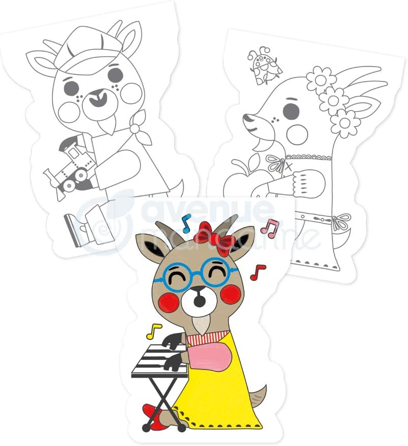 חוברת צביעה גראפי נימו - עז שובבהAvenue Mandarine - דוארט | DoArt