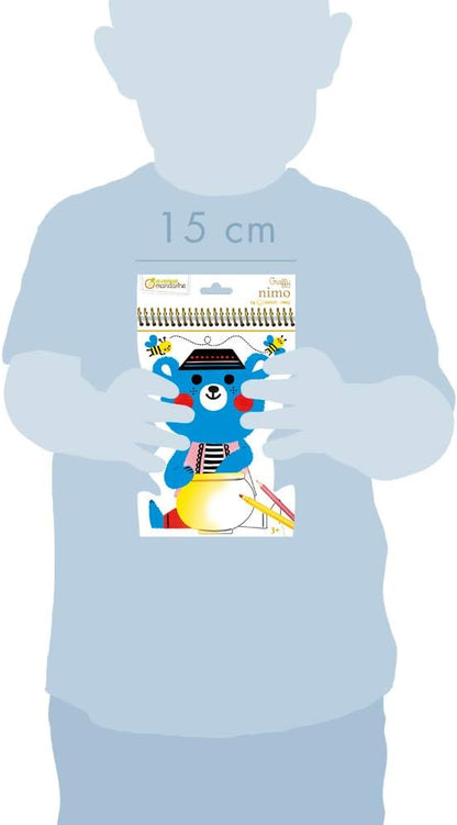 חוברת צביעה גראפי נימו - דובי Avenue Mandarine - דוארט | DoArt