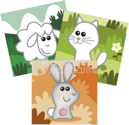 חוברת צביעה לילדים - חיות חווה Avenue Mandarine - דוארט | DoArt