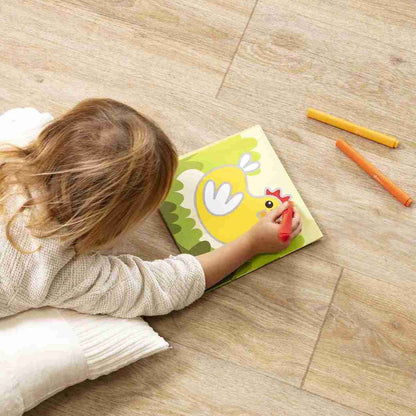 חוברת צביעה לילדים - חיות חווה Avenue Mandarine - דוארט | DoArt