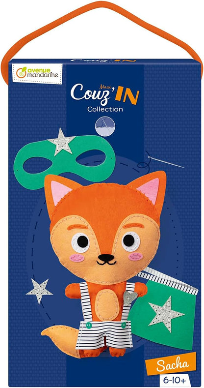 ערכת תפירה בובת פרווה - סשה השועל Avenue Mandarine - דוארט | DoArt