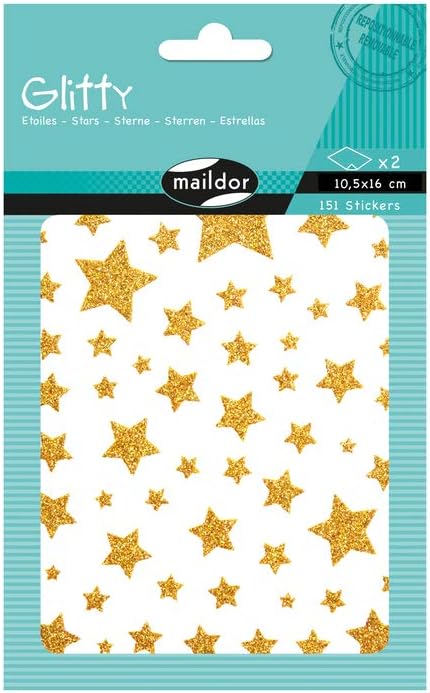 מדבקות גליטר כוכבים - Maildor Glitty Stickers