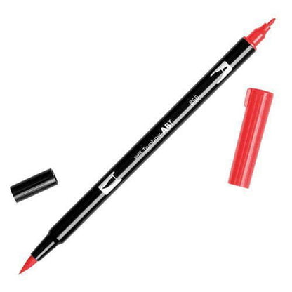 טומבו ABT טוש מכחול דו צדדי - TOMBOW POPPY RED 856