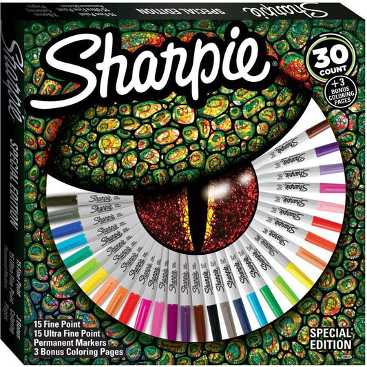 טושי שרפי - SHARPIE סט 30 טושים ultra fine - fine