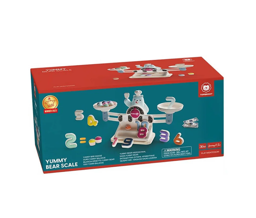 משחק מאזניים ללימוד מספרים וספירה דובי  - Topbright
