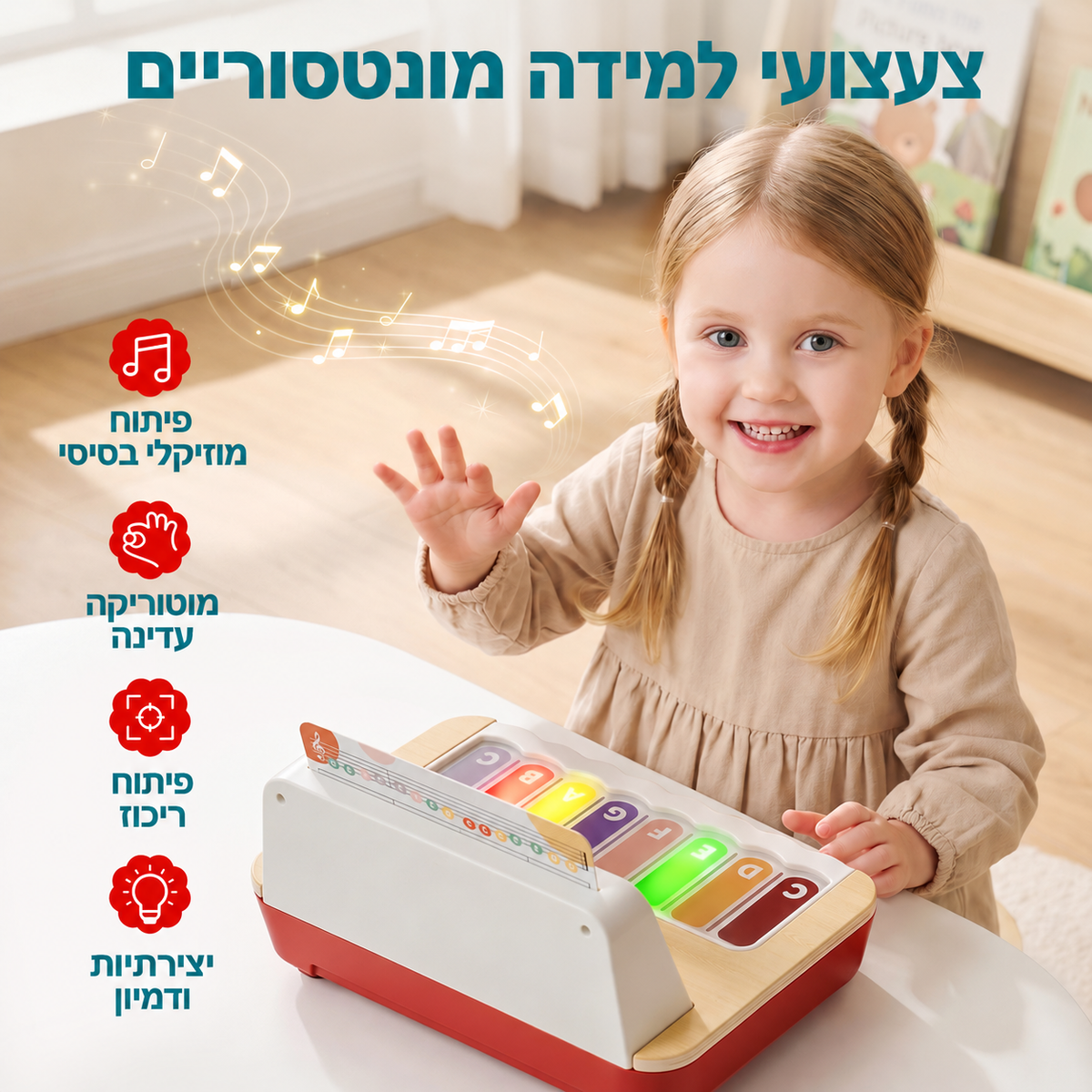 פסנתר אינטראקטיבי לקטנטנים - Topbright