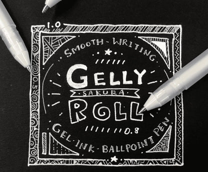 עט ג'ל לבן  10 - סאקורה GELLY ROLL