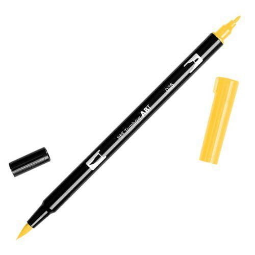 טומבו ABT טוש מכחול דו צדדי - TOMBOW LIGHT ORANGE 025