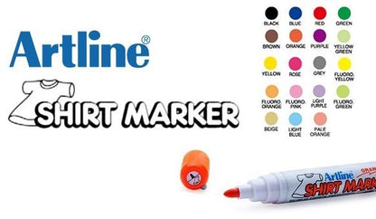 טוש לציור על חולצה - ירוק ARTLINE