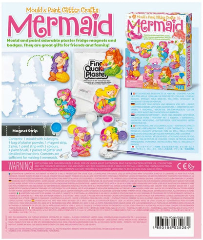 ליצוק ולצבוע מגנטים מגבס - בת הים 4M