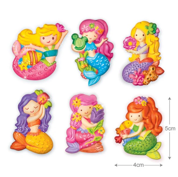 ליצוק ולצבוע מגנטים מגבס - בת הים 4M