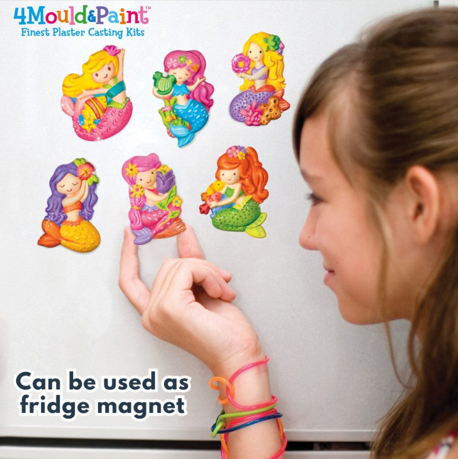 ליצוק ולצבוע מגנטים מגבס - בת הים 4M