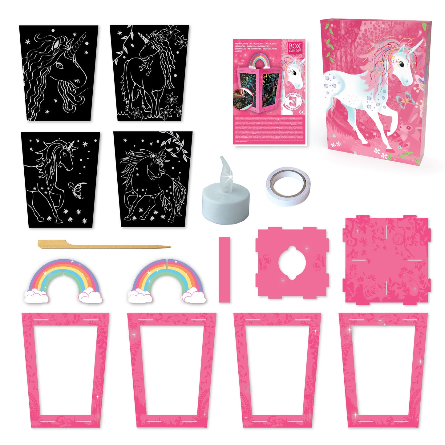 ערכה להכנת עששית חד קרן - BOX CanDIY - דוארט | DoArt