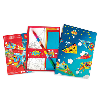 ערכת אוריגמי לעיצוב וצביעה מטוסי נייר - BOX CanDIY - דוארט | DoArt