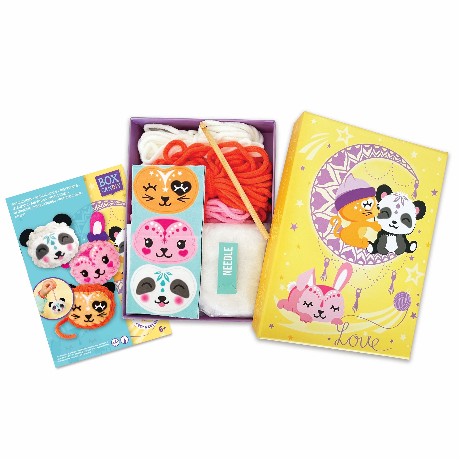 ערכה להכנת חיות מחמד בסריגת קרושה - BOX CanDIY - דוארט | DoArt