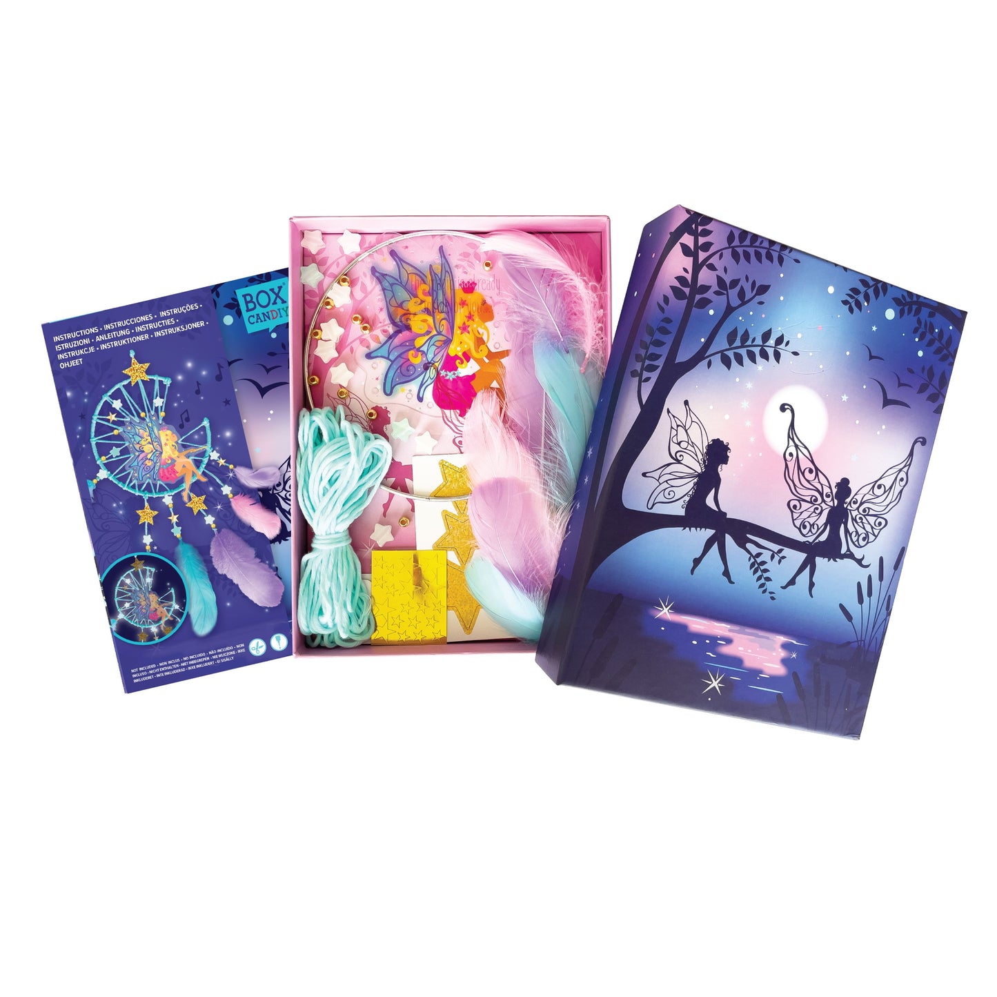 ערכה להכנת לוכד חלומות זוהר בחושך - BOX CanDIY - דוארט | DoArt