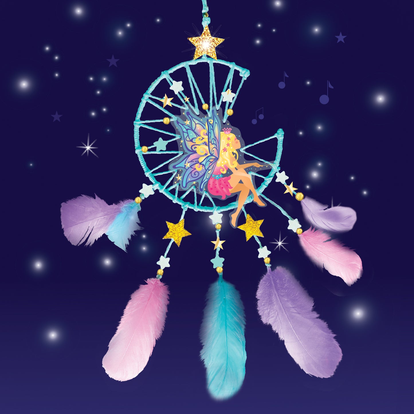 ערכה להכנת לוכד חלומות זוהר בחושך - BOX CanDIY - דוארט | DoArt