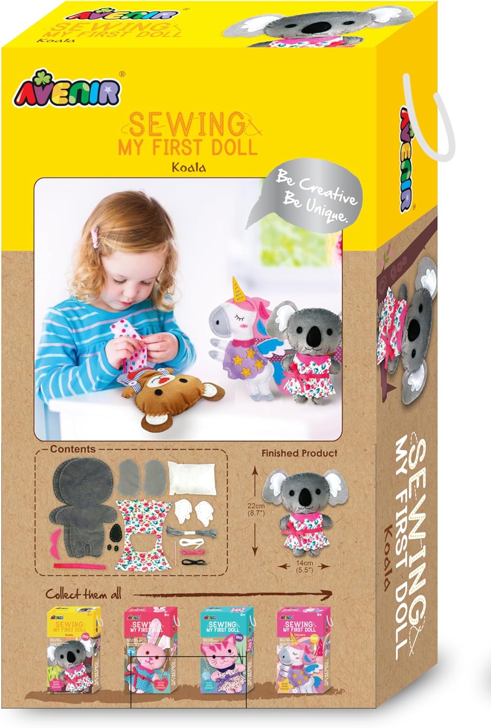 ערכת תפירה לילדים - בובת קואלה AVENIR - דוארט | DoArt