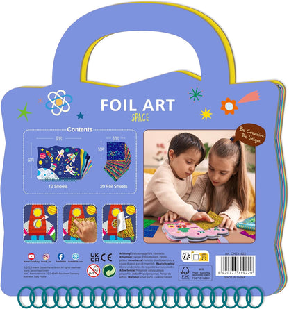 ערכת יצירה עם נייר נצנצים (Foil Art) - חלל AVENIR - דוארט | DoArt