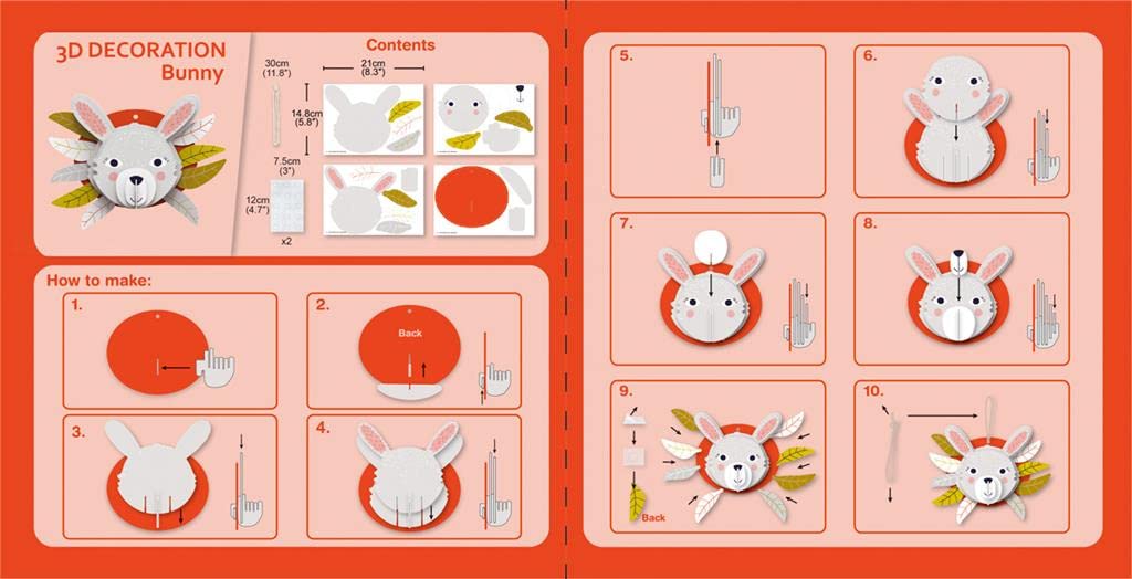 יצירת ראש חיה בתלת מימד - ארנב AVENIR - דוארט | DoArt