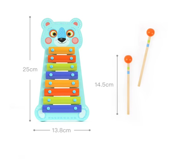 מטאלופון - קסילופון דובי מעץ Mideer