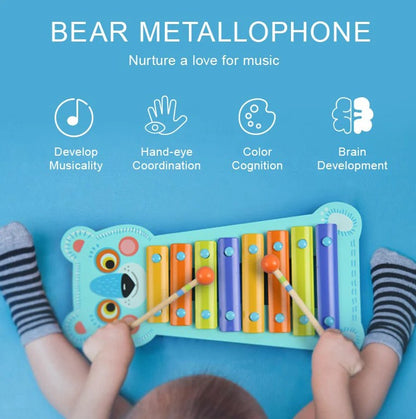 מטאלופון - קסילופון דובי מעץ Mideer