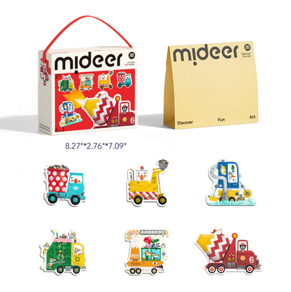 פאזל ראשון - כלי רכב הנדסיים MIDEER