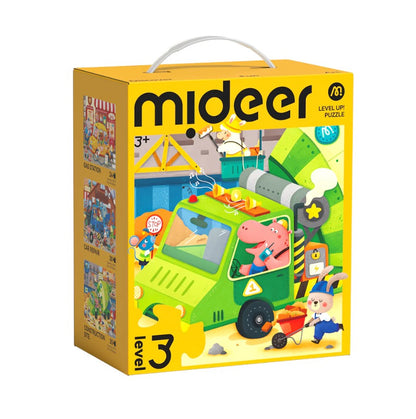 מארז פאזלים: LEVEL UP 3 תחבורה עירונית MIDEER - דוארט | DoArt