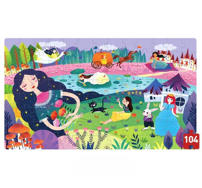 פאזל במזוודה - היפיפיה הנרדמת 104 חלקים MIDEER - דוארט | DoArt