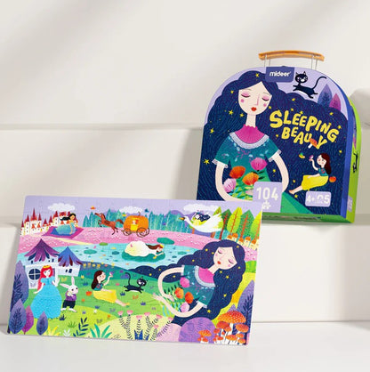 פאזל במזוודה - היפיפיה הנרדמת 104 חלקים MIDEER - דוארט | DoArt