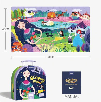 פאזל במזוודה - היפיפיה הנרדמת 104 חלקים MIDEER - דוארט | DoArt
