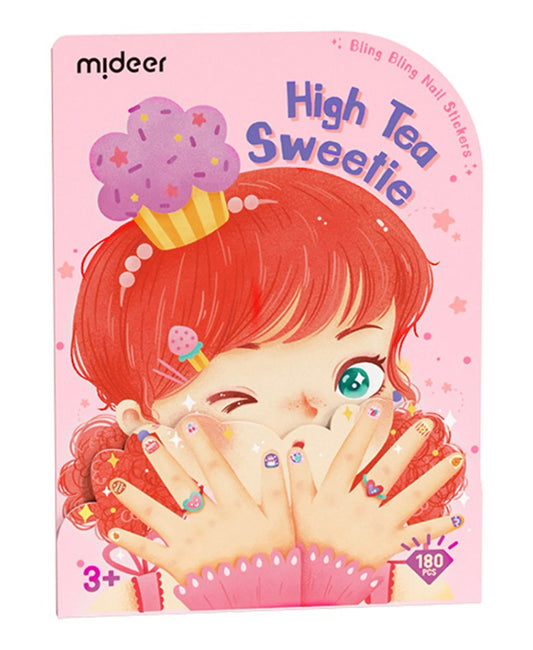 סט מדבקות לציפורניים – מסיבת תה Mideer