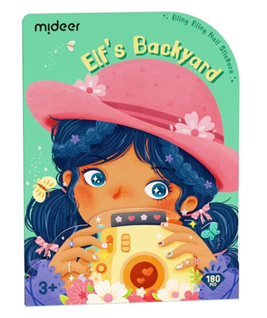 סט מדבקות לציפורניים – חצר הפיות Mideer