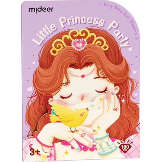 סט מדבקות לציפורניים – מסיבת נסיכות נוצצת Mideer