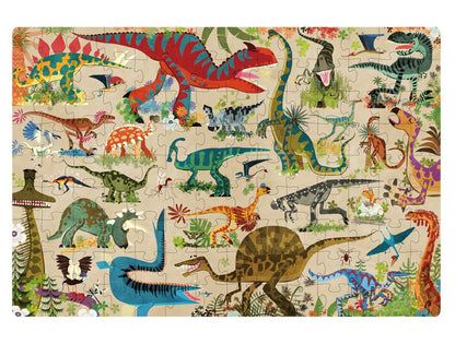 פאזל ארץ הדינוזאורים - 126 חלקים MIDEER