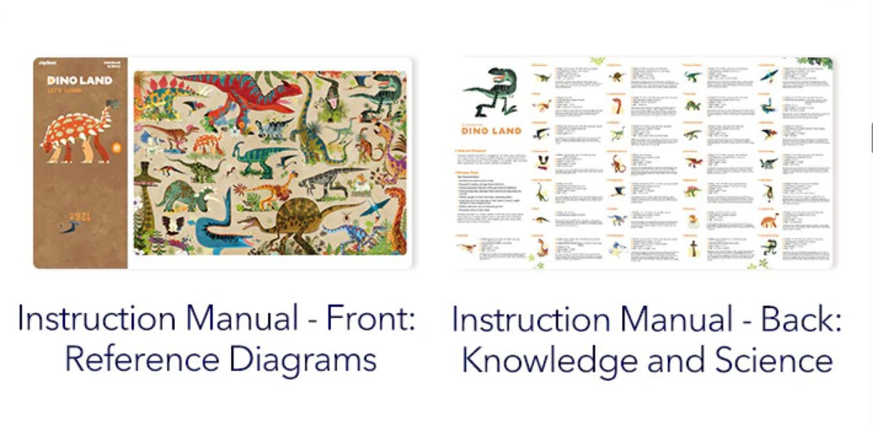 פאזל ארץ הדינוזאורים - 126 חלקים MIDEER