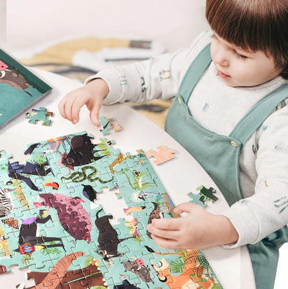 פאזל ארץ הדינוזאורים - 126 חלקים MIDEER