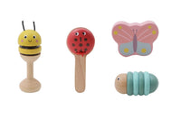 ערכת 4 כלי נגינה מעץ – חרקי אביב - Linda Toys - דוארט | DoArt