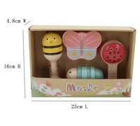 ערכת 4 כלי נגינה מעץ – חרקי אביב - Linda Toys - דוארט | DoArt