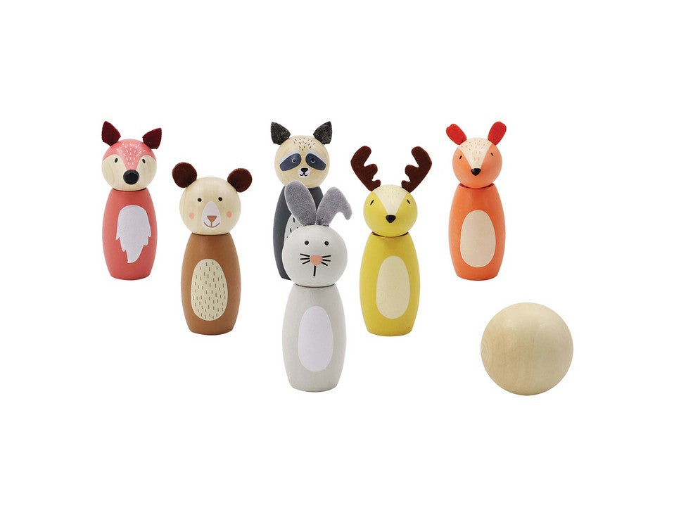 משחק באולינג חיות עץ מתוקות - Linda Toys - דוארט | DoArt