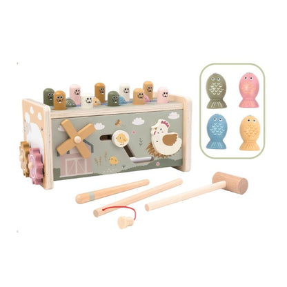 ספסל פעילות מעץ Shin Shin