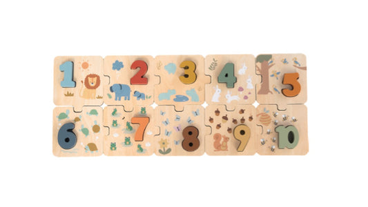 פאזל מספרים מעץ Shin Shin