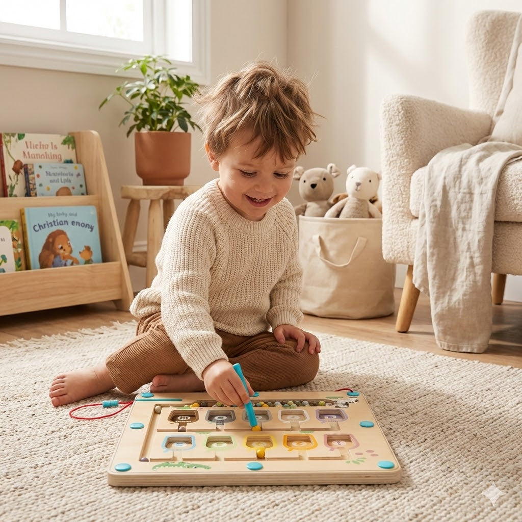 מבוך צבעים ומספרים מגנטי - Shin Shin - דוארט | DoArt