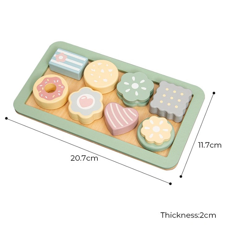 מגש עוגיות מעץ – סט משחק מטבח  Shin Shin