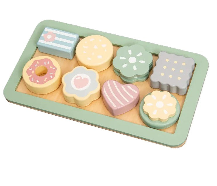 מגש עוגיות מעץ – סט משחק מטבח  Shin Shin