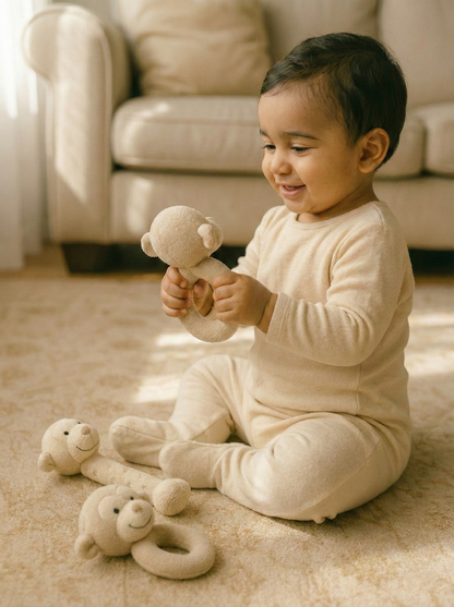 מארז 2 בובות רעשן רכות – קופים  KAICHI - דוארט | DoArt