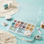 קופסת איחסון פלסטיק מחולקת 20 תאים (18+2)