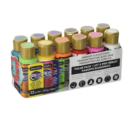 סט 12 צבעי אמריקנה - BRIGHT DASK427