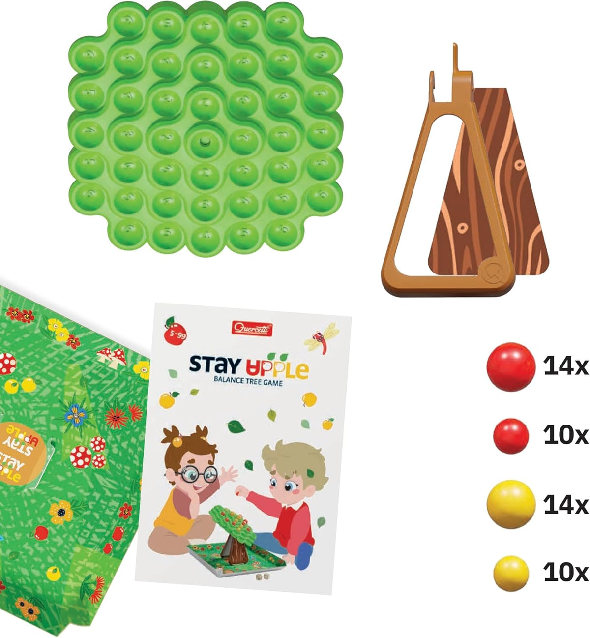 משחק שיווי משקל עץ תפוחים - Quercetti - דוארט | DoArt