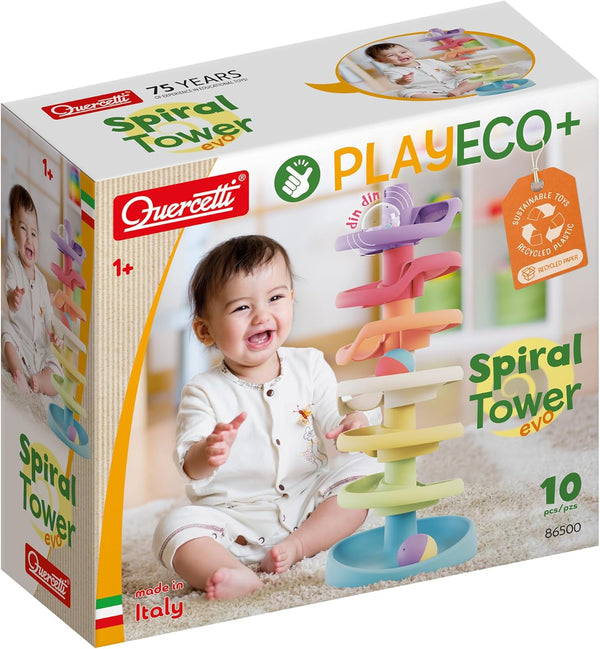 מגדל כדורים ספירלי פסטל Eco - Quercetti